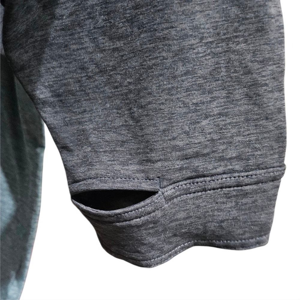 LL Bean Mens Active Quarter Zip Hoodie Blue Gray Heathered XXXL 3XL 521237 - Picture 4 of 8
